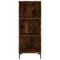 vidaXL Credenza Rovere Fumo 34,5x32,5x90 cm in Legno Multistrato vidaXL Credenza Rovere Fumo 34,5x32,5x90 cm in Legno Multistrato