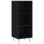 Credenza Nera 34,5x32,5x90 cm in Legno Multistrato Credenza Nera 34,5x32,5x90 cm in Legno Multistrato