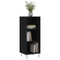 Credenza Nera 34,5x32,5x90 cm in Legno Multistrato Credenza Nera 34,5x32,5x90 cm in Legno Multistrato