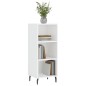Credenza Bianco Lucido 34,5x32,5x90 cm in Legno Multistrato Credenza Bianco Lucido 34,5x32,5x90 cm in Legno Multistrato