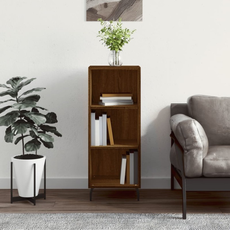 Credenza Rovere Marrone 34,5x32,5x90 cm in Legno Multistrato Credenza Rovere Marrone 34,5x32,5x90 cm in Legno Multistrato