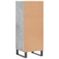 Credenza Grigio Cemento 34,5x32,5x90 cm in Legno Multistrato Credenza Grigio Cemento 34,5x32,5x90 cm in Legno Multistrato