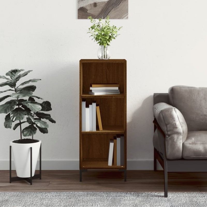 Credenza Rovere Marrone 34,5x32,5x90 cm in Legno Multistrato Credenza Rovere Marrone 34,5x32,5x90 cm in Legno Multistrato