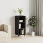 Credenza Nera 34,5x32,5x90 cm in Legno Multistrato Credenza Nera 34,5x32,5x90 cm in Legno Multistrato