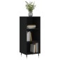 Credenza Nera 34,5x32,5x90 cm in Legno Multistrato Credenza Nera 34,5x32,5x90 cm in Legno Multistrato