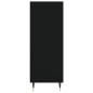 Credenza Nera 34,5x32,5x90 cm in Legno Multistrato Credenza Nera 34,5x32,5x90 cm in Legno Multistrato