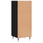 Credenza Nera 34,5x32,5x90 cm in Legno Multistrato Credenza Nera 34,5x32,5x90 cm in Legno Multistrato