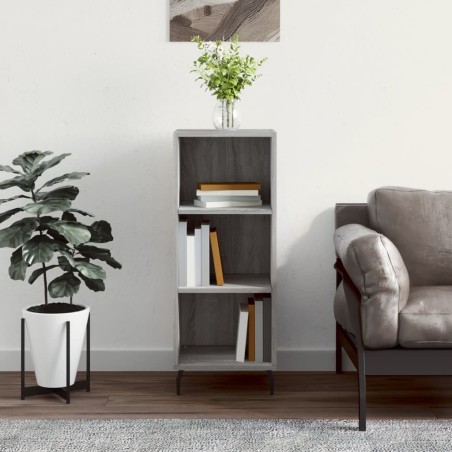 vidaXL Credenza Grigio Sonoma 34,5x32,5x90 cm in Legno Multistrato