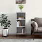 Credenza Grigio Cemento 34,5x32,5x90 cm in Legno Multistrato Credenza Grigio Cemento 34,5x32,5x90 cm in Legno Multistrato