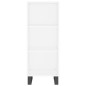 Credenza Bianca 34,5x32,5x90 cm in Legno Multistrato Credenza Bianca 34,5x32,5x90 cm in Legno Multistrato
