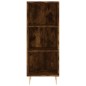 vidaXL Credenza Rovere Fumo 34,5x32,5x90 cm in Legno Multistrato vidaXL Credenza Rovere Fumo 34,5x32,5x90 cm in Legno Multistrato