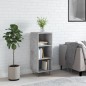 Credenza Grigio Cemento 34,5x32,5x90 cm in Legno Multistrato Credenza Grigio Cemento 34,5x32,5x90 cm in Legno Multistrato