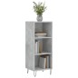 Credenza Grigio Cemento 34,5x32,5x90 cm in Legno Multistrato Credenza Grigio Cemento 34,5x32,5x90 cm in Legno Multistrato