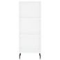 Credenza Bianca 34,5x32,5x90 cm in Legno Multistrato Credenza Bianca 34,5x32,5x90 cm in Legno Multistrato