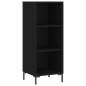 Credenza Nera 34,5x32,5x90 cm in Legno Multistrato Credenza Nera 34,5x32,5x90 cm in Legno Multistrato