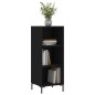 Credenza Nera 34,5x32,5x90 cm in Legno Multistrato Credenza Nera 34,5x32,5x90 cm in Legno Multistrato