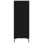 Credenza Nera 34,5x32,5x90 cm in Legno Multistrato Credenza Nera 34,5x32,5x90 cm in Legno Multistrato