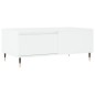 Tavolino da Salotto Bianco 90x50x36,5 cm in Legno Multistrato