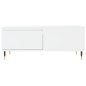 Tavolino da Salotto Bianco 90x50x36,5 cm in Legno Multistrato