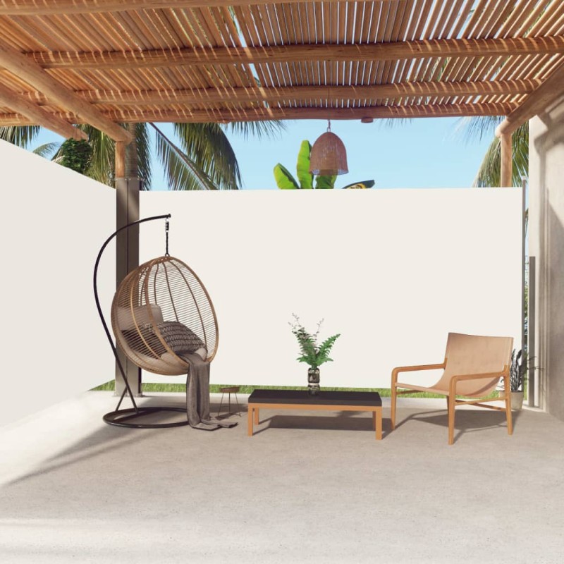 Tenda da Sole Laterale Retrattile Crema 200x600 cm Tenda da Sole Laterale Retrattile Crema 200x600 cm