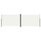 Tenda da Sole Laterale Retrattile Crema 200x600 cm Tenda da Sole Laterale Retrattile Crema 200x600 cm
