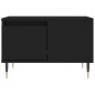 Tavolino da Salotto Nero 55x55x36,5 cm in Legno Multistrato