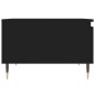 Tavolino da Salotto Nero 55x55x36,5 cm in Legno Multistrato