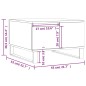 Tavolino da Salotto Rovere Marrone 55x55x36,5 cm in Multistrato