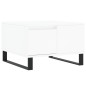 Tavolino da Salotto Bianco 55x55x36,5 cm in Legno Multistrato