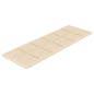 Pannelli Murali 12 pz Crema 90x15 cm Tessuto 3,24 m² Pannelli Murali 12 pz Crema 90x15 cm Tessuto 3,24 m²