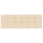 Pannelli Murali 12 pz Crema 90x15 cm Tessuto 3,24 m² Pannelli Murali 12 pz Crema 90x15 cm Tessuto 3,24 m²