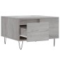Tavolino Salotto Grigio Sonoma 55x55x36,5 cm Legno Multistrato