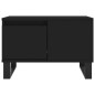 Tavolino da Salotto Nero 55x55x36,5 cm in Legno Multistrato