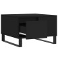 Tavolino da Salotto Nero 55x55x36,5 cm in Legno Multistrato