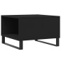 Tavolino da Salotto Nero 55x55x36,5 cm in Legno Multistrato