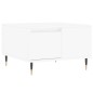 Tavolino da Salotto Bianco 55x55x36,5 cm in Legno Multistrato