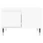 Tavolino da Salotto Bianco 55x55x36,5 cm in Legno Multistrato