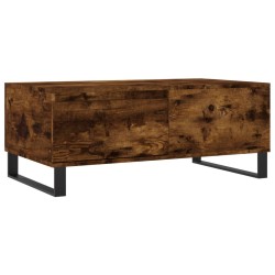Tavolino da Salotto Rovere Fumo 90x50x36,5 cm Legno Multistrato