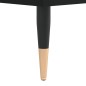 Tavolino da Salotto Nero 80x80x36,5 cm in Legno Multistrato