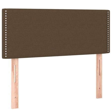 vidaXL Testiera Marrone Scuro 100x5x78/88 cm in Tessuto