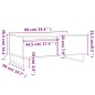 Tavolino Salotto Grigio Sonoma 90x50x36,5 cm Legno Multistrato