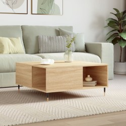 vidaXL Tavolino Salotto Rovere Sonoma 80x80x36,5 cm Legno Multistrato