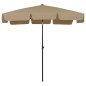 Ombrellone da Spiaggia Grigio Talpa 200x125 cm Ombrellone da Spiaggia Grigio Talpa 200x125 cm