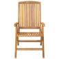 Sedie da Giardino Reclinabili con Cuscini 4 pz in Legno di Teak Sedie da Giardino Reclinabili con Cuscini 4 pz in Legno di Teak