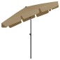 Ombrellone da Spiaggia Grigio Talpa 200x125 cm Ombrellone da Spiaggia Grigio Talpa 200x125 cm