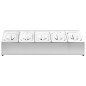 Supporto Gastronorm con 5 Contenitori GN 1/6 in Acciaio Inox Supporto Gastronorm con 5 Contenitori GN 1/6 in Acciaio Inox