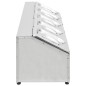 Supporto Gastronorm con 5 Contenitori GN 1/6 in Acciaio Inox Supporto Gastronorm con 5 Contenitori GN 1/6 in Acciaio Inox