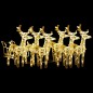 Decorazione Natalizia Renne e Slitta 320 LED Acrilico Decorazione Natalizia Renne e Slitta 320 LED Acrilico