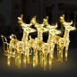 Decorazione Natalizia Renne e Slitta 240 LED Acrilico Decorazione Natalizia Renne e Slitta 240 LED Acrilico