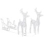 Decorazione Natalizia Renne e Slitta 240 LED Acrilico Decorazione Natalizia Renne e Slitta 240 LED Acrilico